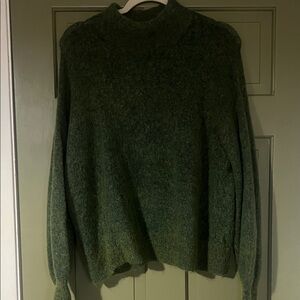 H&M Mohair Wool Blend Mockneck Sweater